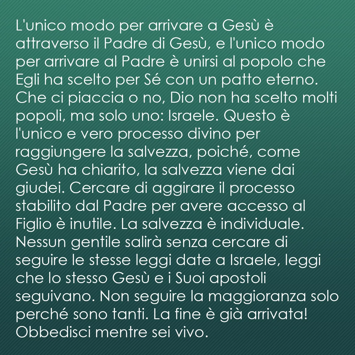 0120 - Post sulla Legge di Dio: L