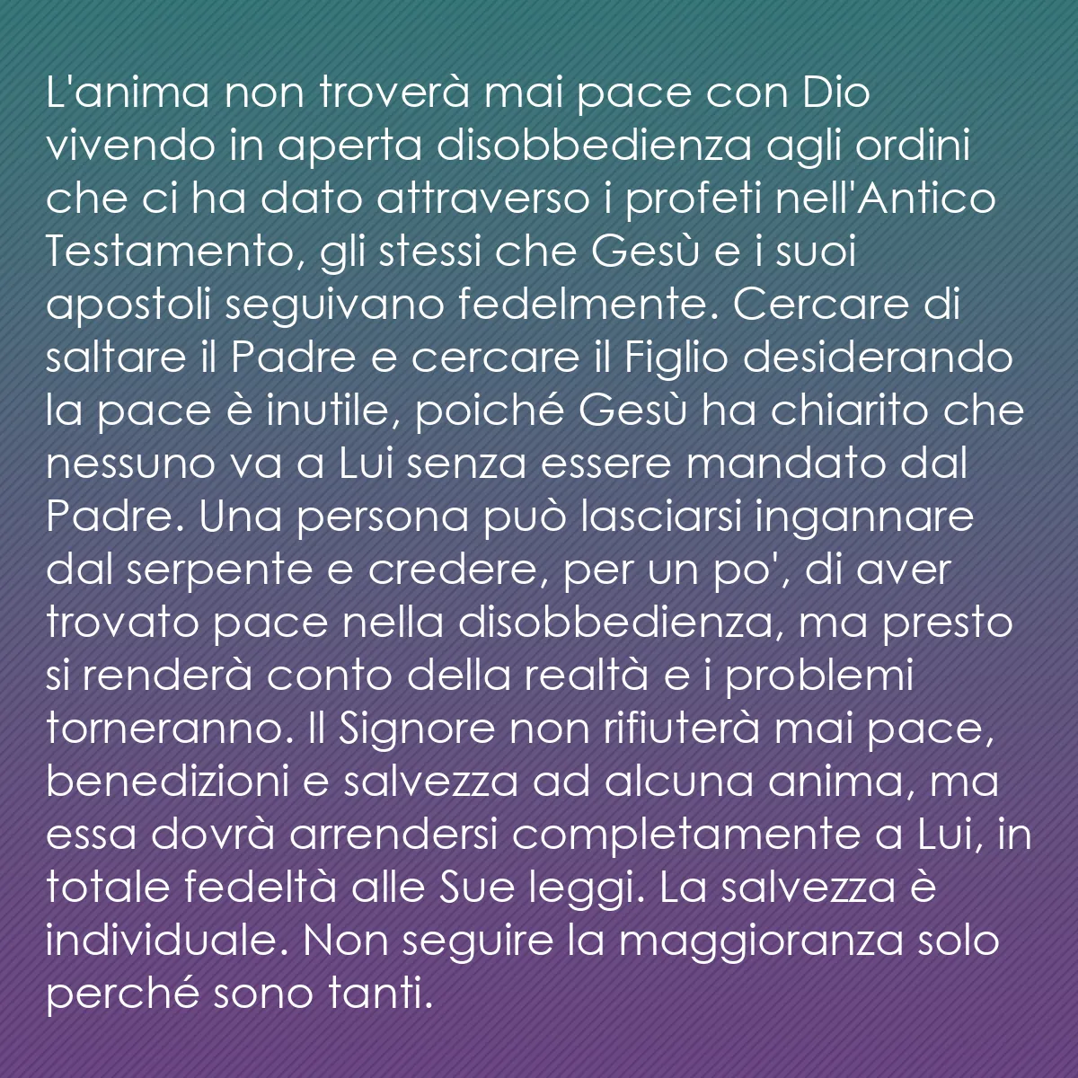0124 - Post sulla Legge di Dio: L