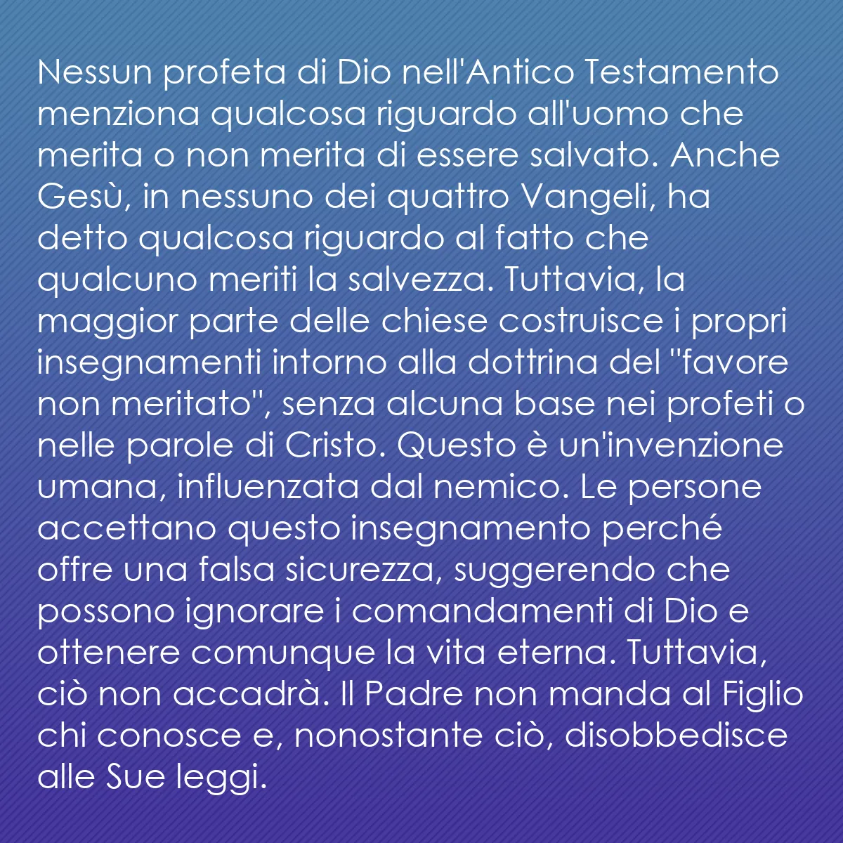 0127 - Post sulla Legge di Dio: Nessun profeta di Dio nell
