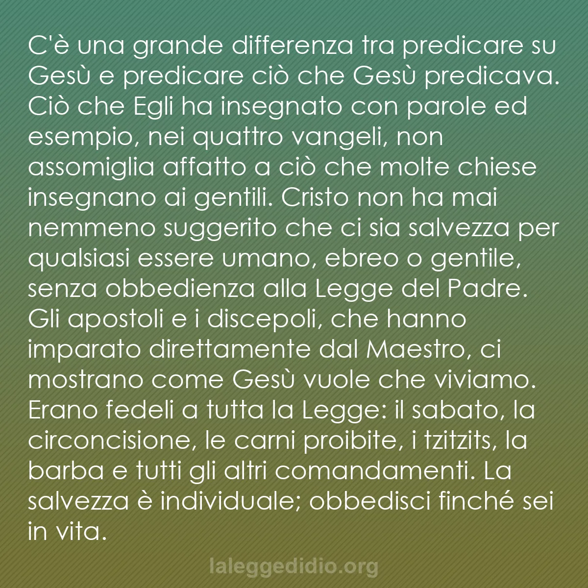 b0083 - Post sulla Legge di Dio: C