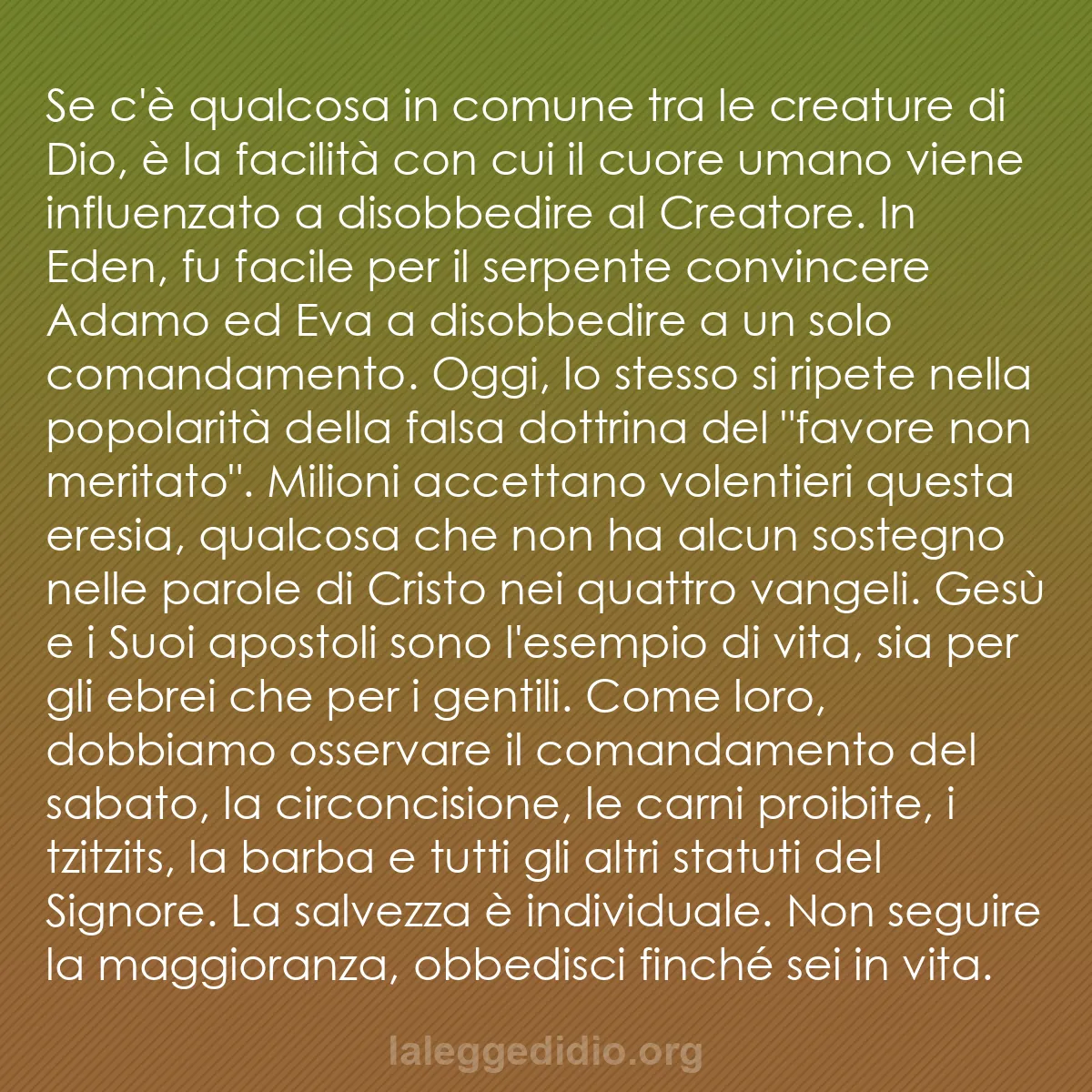 b0089 - Post sulla Legge di Dio: Se c