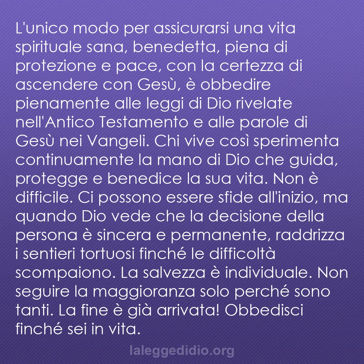 b0098 - Post sulla Legge di Dio: L