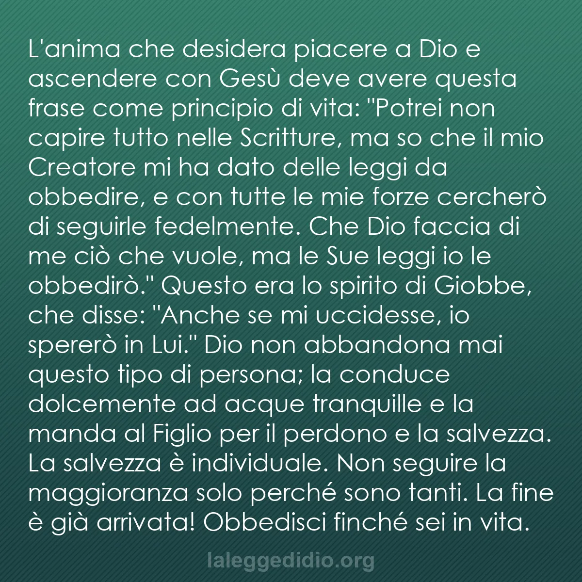 b0100 - Post sulla Legge di Dio: L