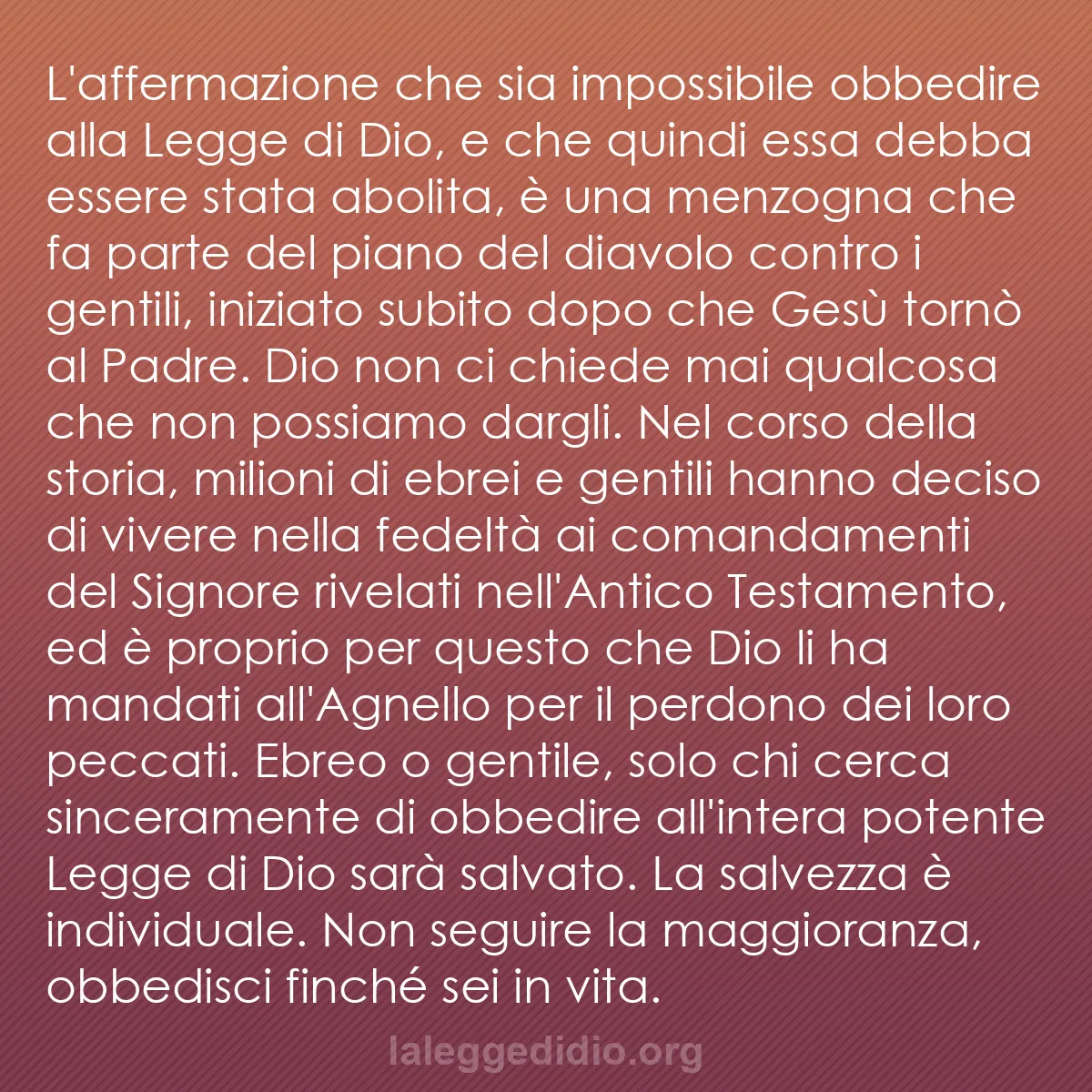 b0126 - Post sulla Legge di Dio: L