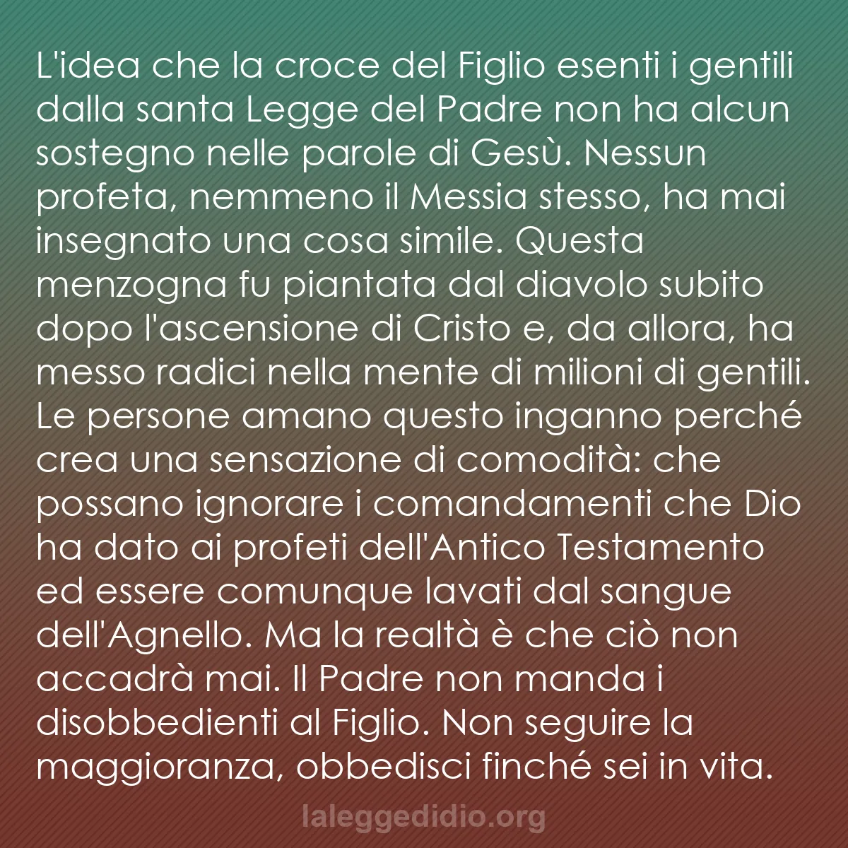 b0253 - Post sulla Legge di Dio: L