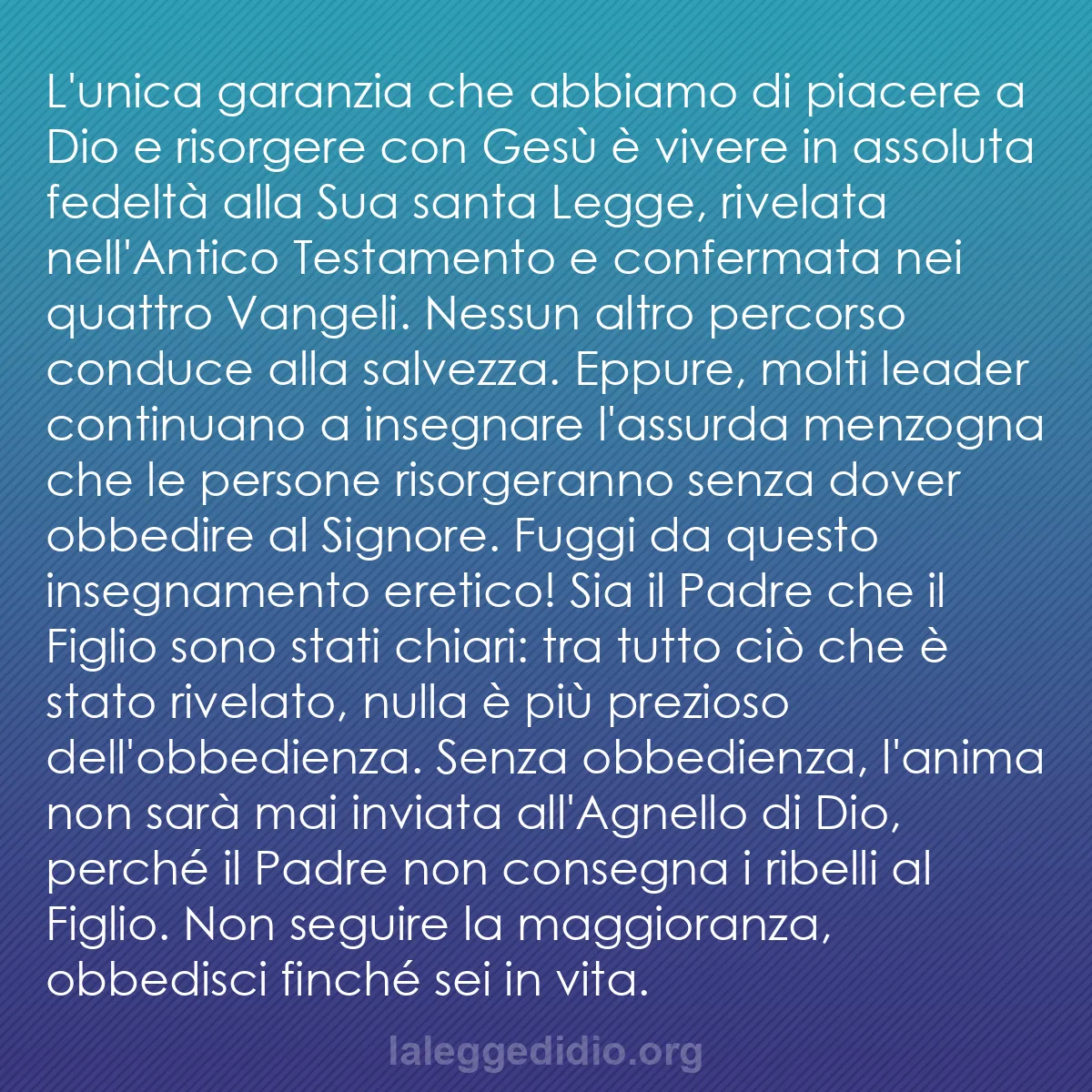 b0375 - Post sulla Legge di Dio: L