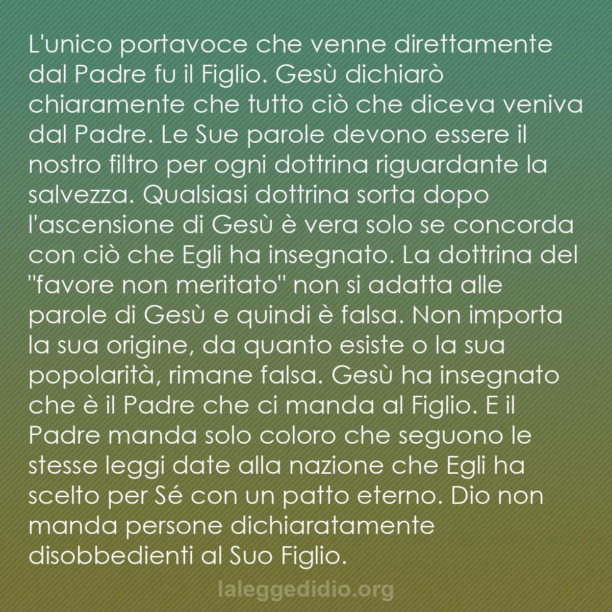 b0383 - Post sulla Legge di Dio: L