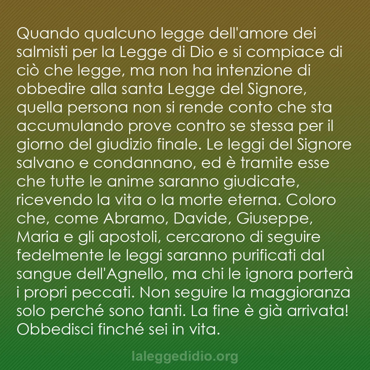 b0396 - Post sulla Legge di Dio: Quando qualcuno legge dell