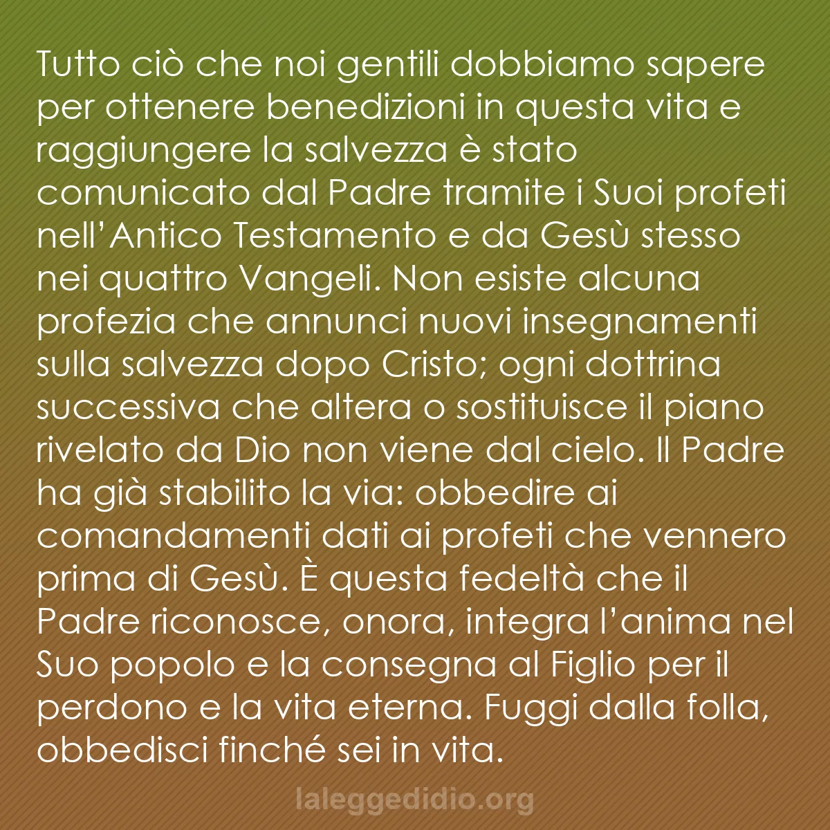 b0409 - Post sulla Legge di Dio: Tutto ciò che noi gentili dobbiamo sapere per ottenere benedizioni...