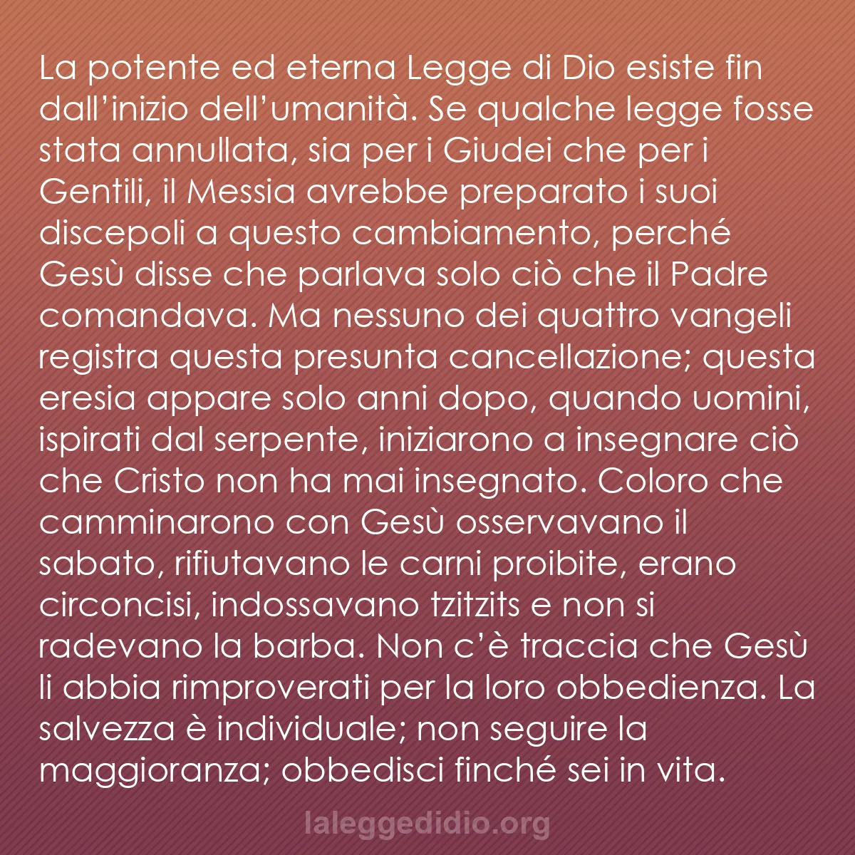 b0566 - Post sulla Legge di Dio: La potente ed eterna Legge di Dio esiste fin dall’inizio dell’umanità....
